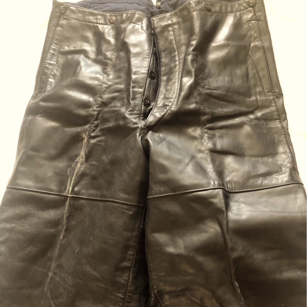 Brown German WWII U boat leather pants